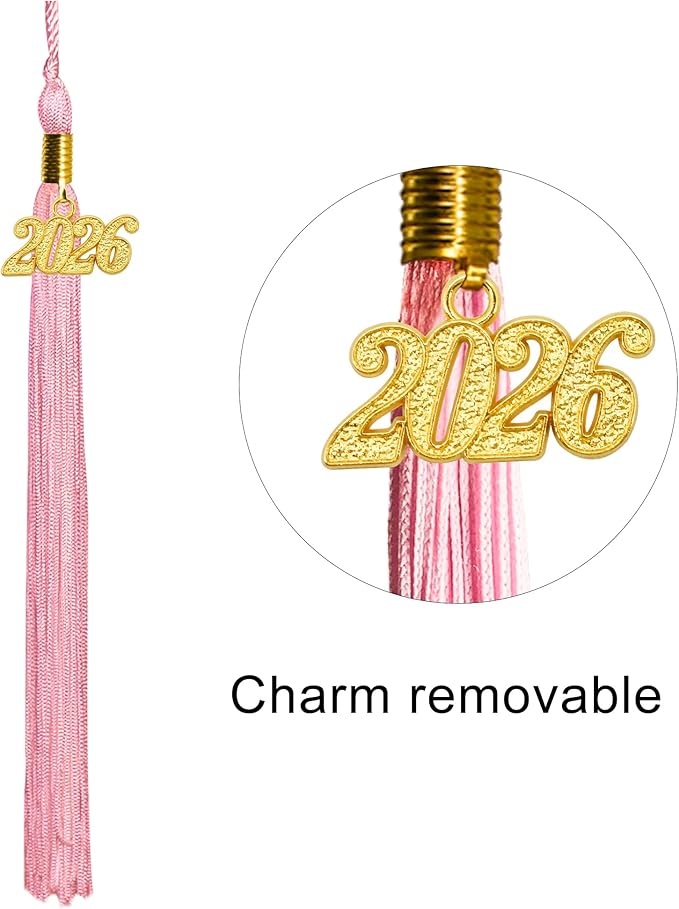 GraduationMall Matte Graduation Cap with 2026 Tassel for High School & Bachelor