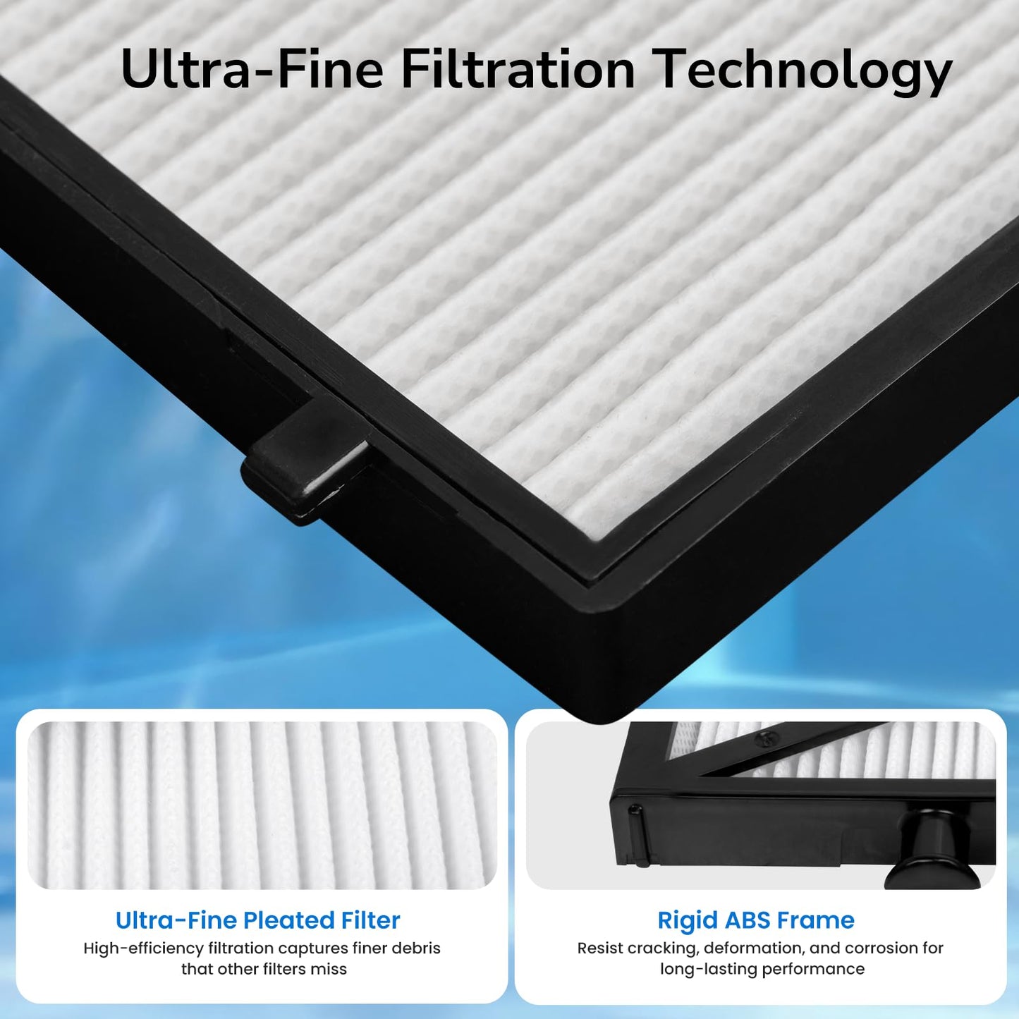 Future Way 4 Pack Ultra Fine Cartridge Filter Panels Compatible with Dolphin Nautilus CC Plus and M400/M500 Robotic Pool Cleaner Filters, Replace #9991432-R4