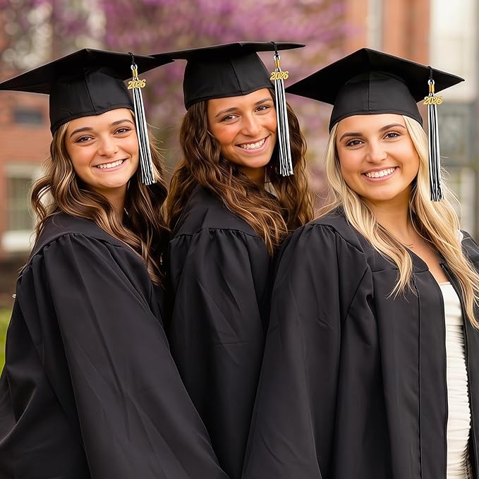GraduationMall Single&Multiple Color Graduation Tassel with 2026 Year Charm 9"