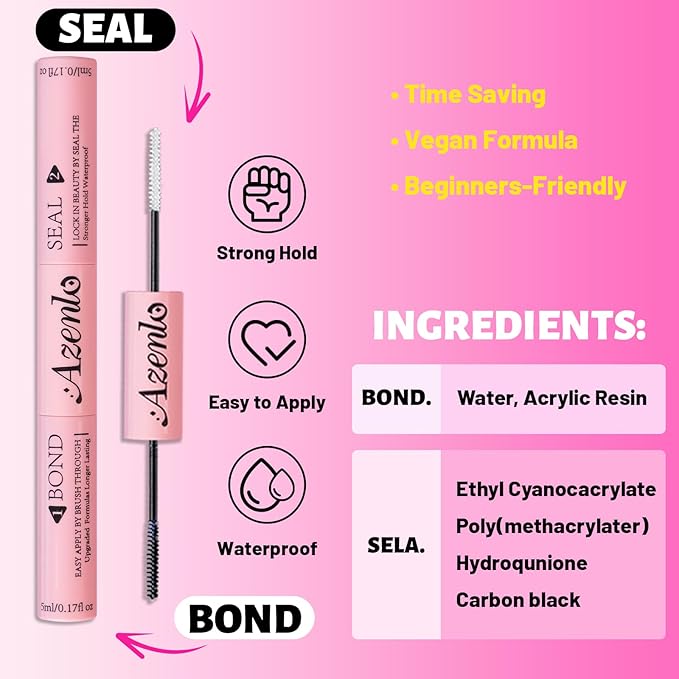 Azenlo Lash Extensions Cluster DIY Lashes 240pcs 30D 80D 10-16mm Eyelash Clusters Individual Lashes Cluster Lash Kit Thin Band Lash Kit(30D+80D KIT)
