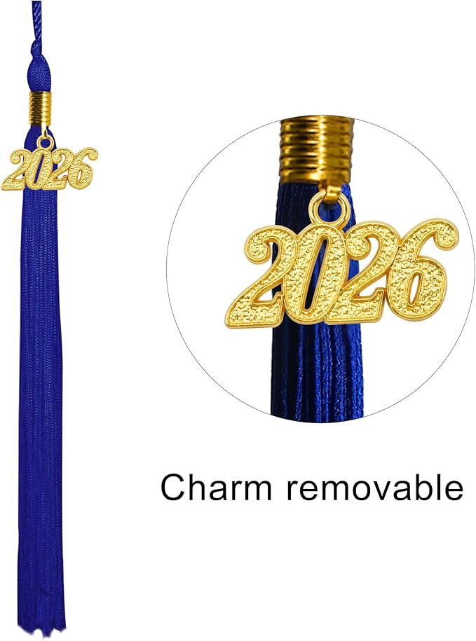 GraduationMall Matte Graduation Cap with 2026 Tassel for High School & Bachelor
