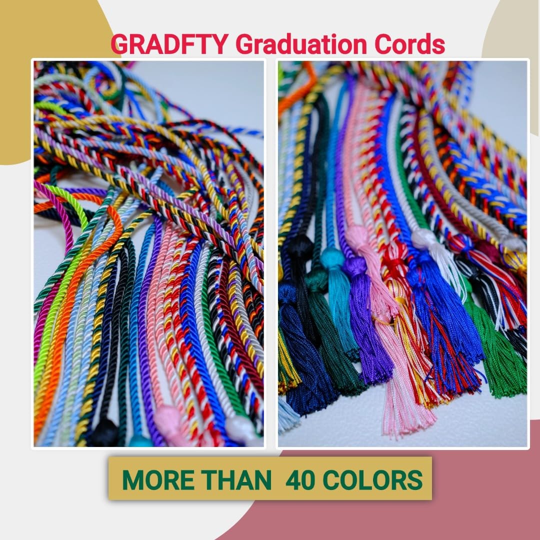 10 Pieces White Graduation Honor Cords for Graduation 2025,National Honors Society White Cords Bulk