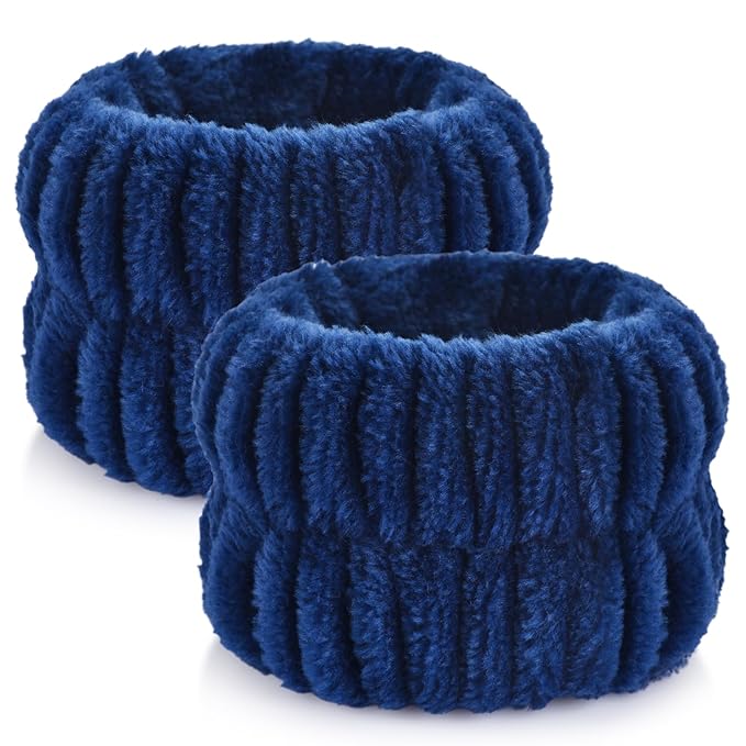 2pcs Wrist Bands for Washing Face Wash Wristbands Wrist Towels Arm Bands for Skincare Makeup Wrist Cuffs Spa Wrist Scrunchies