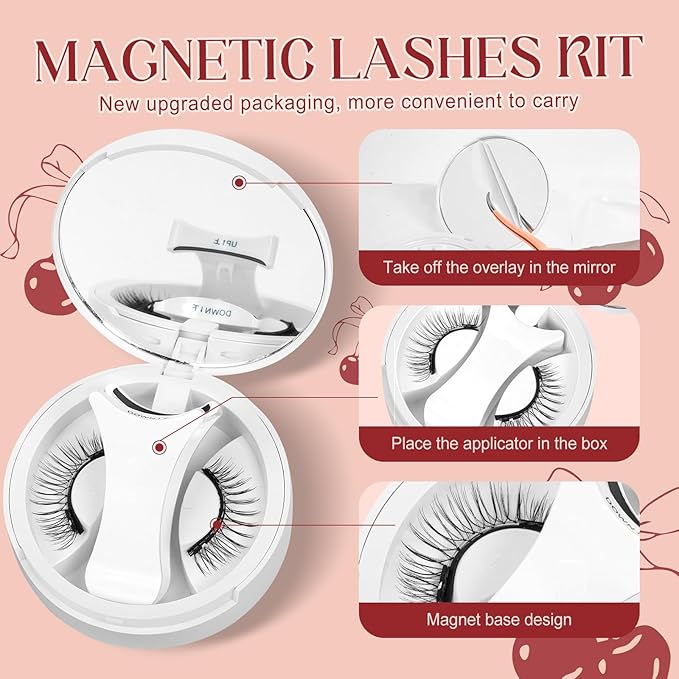 Higu clace Magnetic Eyelashes with Applicator Soft Magnetic Lashes Natural Look Wispy Magnet Lashes Easy to Wear and Remove Ã¯Â¼ÂNZH-G04Ã¯Â¼Â