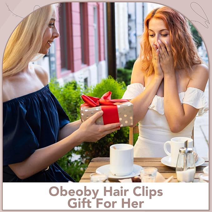12 Pcs No Bend No Crease Hair Clips, Hair Clips Barrettes for Styling for Women Girls Makeup Accessories, Birthday Mothers Day Gifts (Classic)