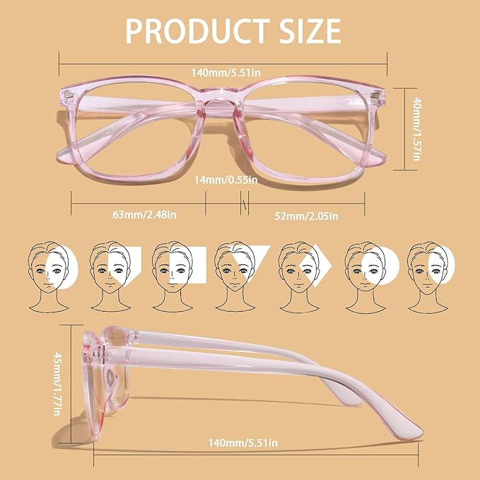 BIRDDIE Blue Light Blocking Glasses for Women & Men, UV400 Anti-Glare Computer Glasses for Gaming,Reading & Eye Strain Relief