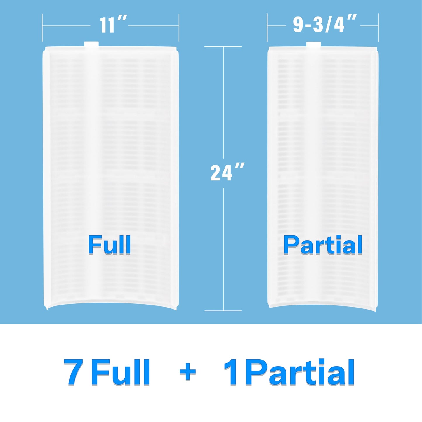 Cryspool® 1004 DE Filter Compatible with FNS Plus 48, DEL/DEV 48, DE4820, 59002300, FS-2004, PFS2448, FC-9540, PG-1904, 7 Full + 1 Partial, 48 Sq.Ft DE Grid Swimming Pool Filter Cartridge, 1 Set