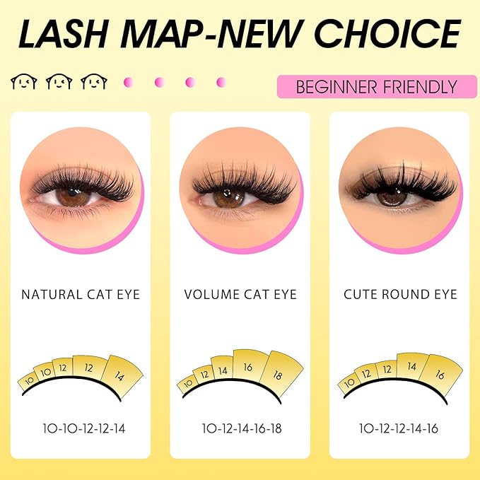 Lash Extension Kit DIY Lash Clusters Eyelash Extension Kit, 10-18mm 30D 40D Individual Lashes Kit Natural Lash Clusters with Lash Bond and Seal, Lash Tweezers for Beginner(30D+40D 10-18MM Kit)