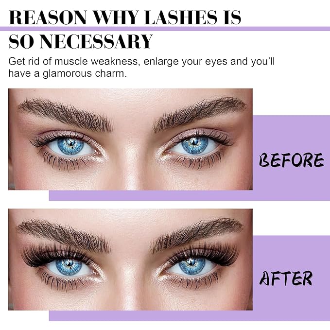 B&Q Lash Clusters Kit 280PCS Eyelash Clusters Kit,40D 50D C 9-16MIX Individual Lash Comfortable Eyelash Extension Set, Classic Look with Bond and Seal Waterproof, Remover DIY at Home(Set,40D+50D)
