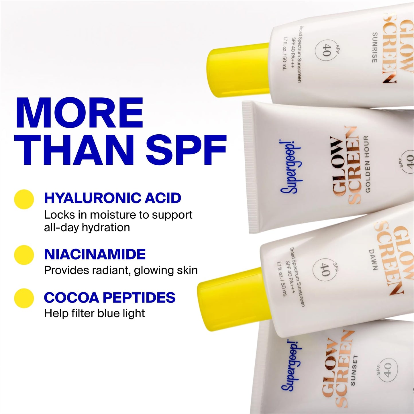 Supergoop! Glowscreen SPF 40, Sunset (Deep Bronze Glow) - 1.7 fl oz - Glowy Primer + Broad Spectrum Tinted Sunscreen - Helps Filter Blue Light - Hydration - Hyaluronic Acid & Vitamin B5