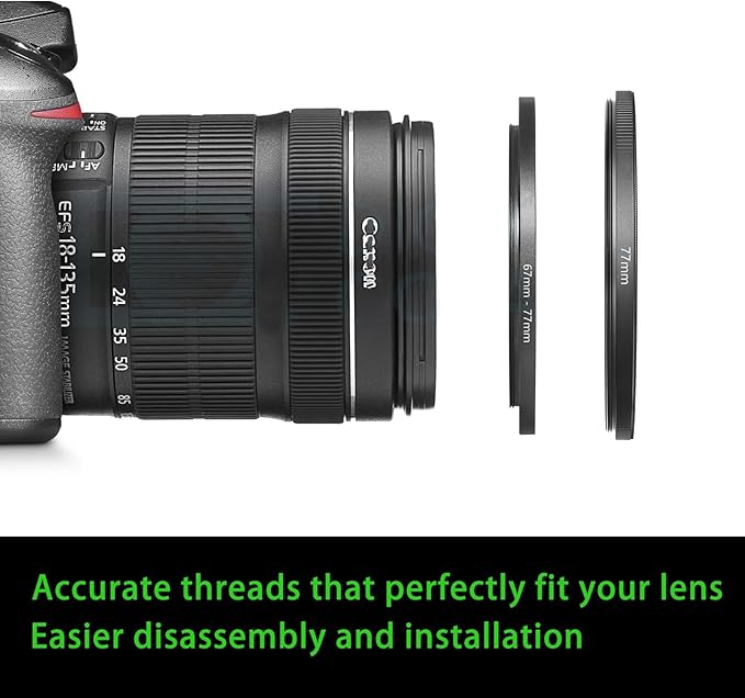 28mm to 49mm Step up Ring Filter Adapter Metal Ring Step up Rings Adapter Filter Compatible with All 49mm UV,CPL,ND,Lens Hood,Threaded Lens ect (28mm to 49mm)
