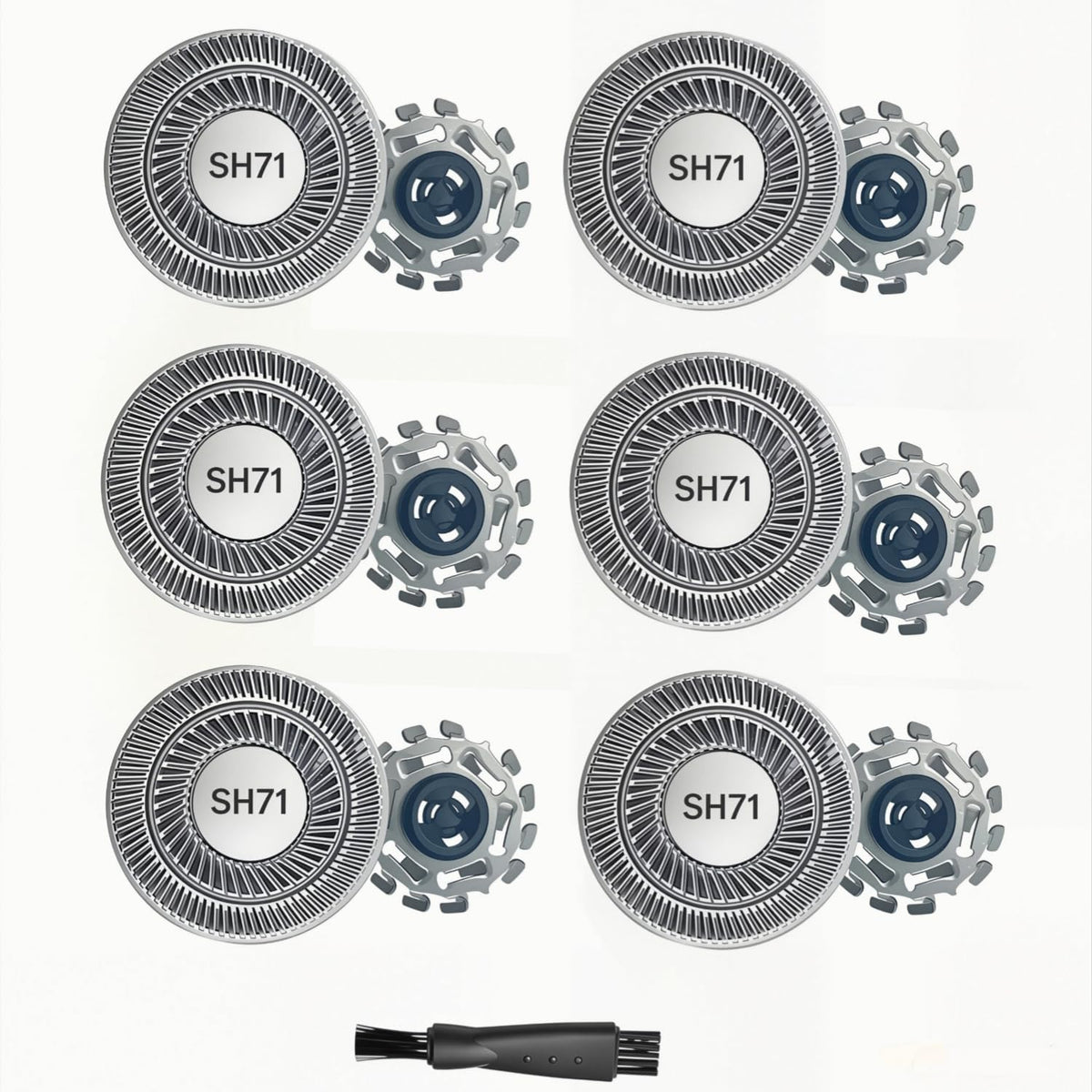 SH71/52 Replacement Heads for Philips Norelco Shaver Series 7000 and 5000,Compatible with noreclo Shaver, Blades for S5531 S5532 S5535 S7732 S7735 S7782 S783,6Pack