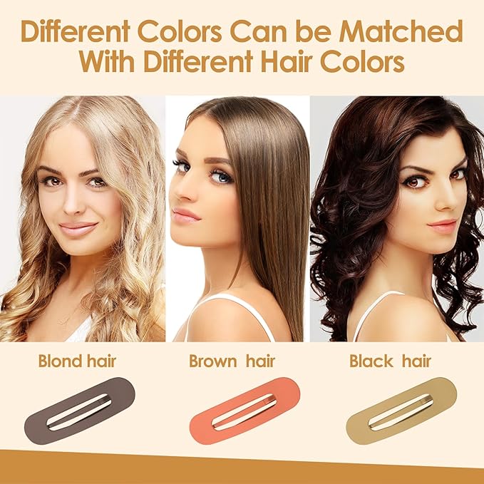 Small Flat Hair Clips for Women Lay Down Clips for Thin Hair Accessories 2.16 Inch pack