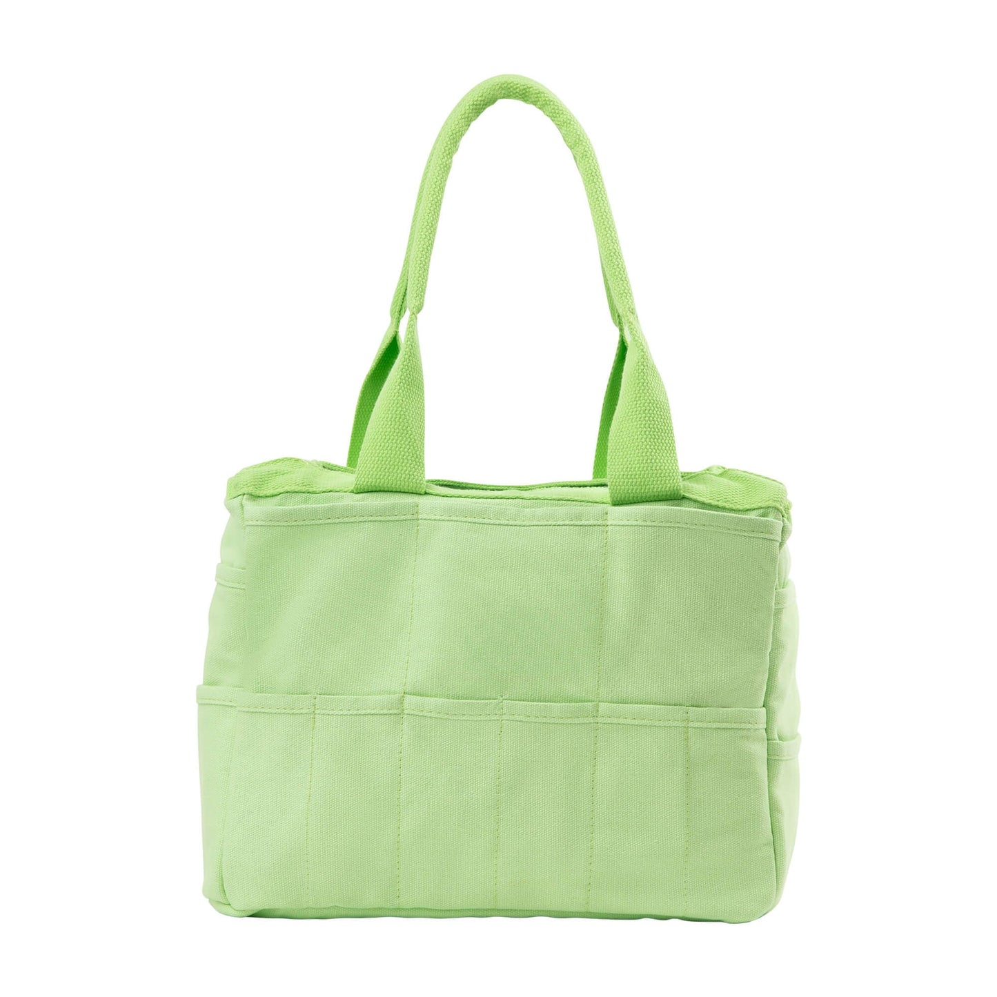 Soolla Studio Bag: Pottery Tool Bag & Craft Storage, Art Supply Organizer, Washable Tote, Knitting Yarn, Crochet Projects, 30 Pockets, 20+ Canvas Colors, Gift For Artists & Teachers (Lime Drip)
