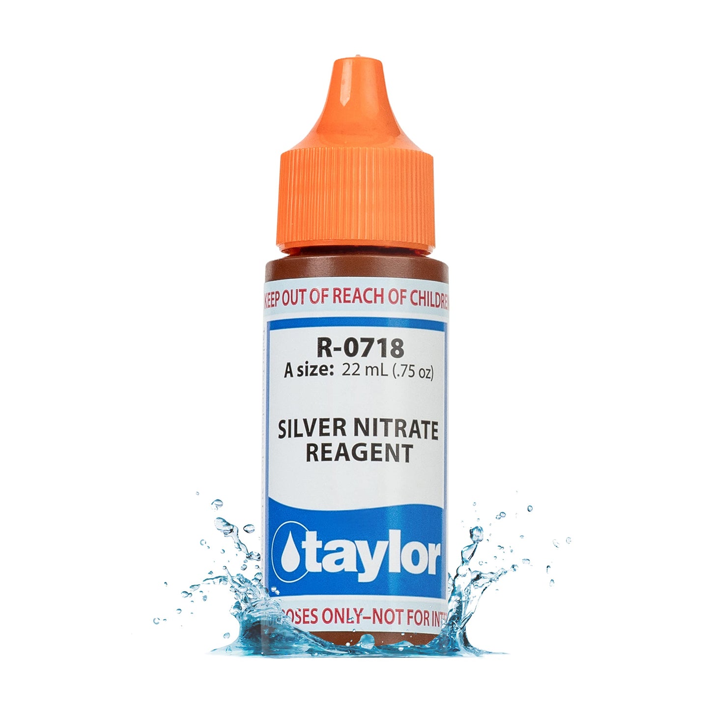Taylor R-0718-A - Silver Nitrate Reagent 0.75oz Refill for Salt (Sodium Chloride) Pool & Spa Test Kit