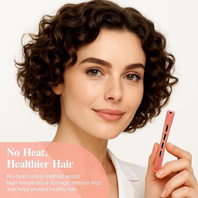 Cold Wave Hair Perm Rods Set of 40-Pack, Plastic Curling Rollers for Salon & Home Styling, Heatless Hair Curlers