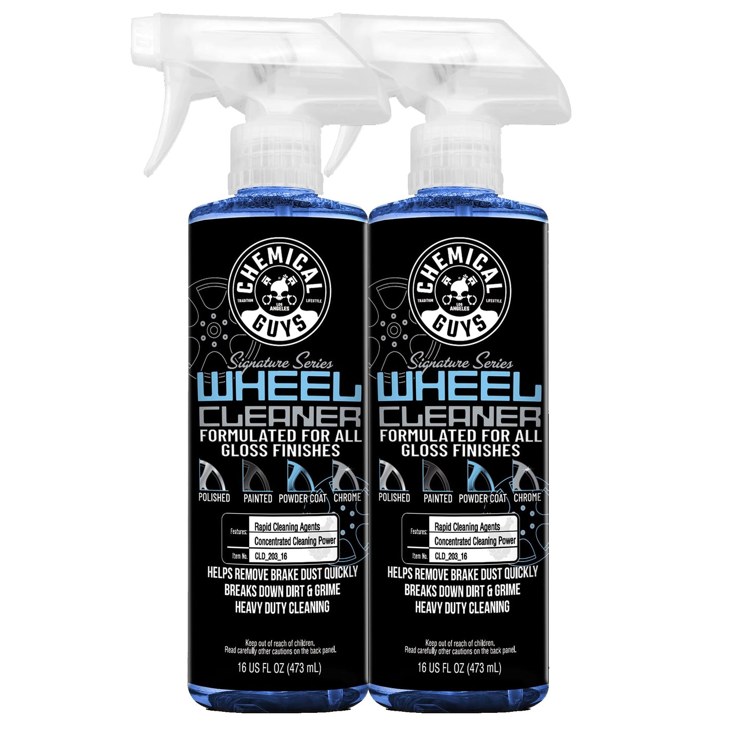 Chemical Guys CLD_203_1602 Signature Series Wheel Cleaner, Formated For All Gloss Finishes, Safe for Cars, Trucks, SUVs, Motorcycles, RVs & More 16 fl oz (2 Pack)