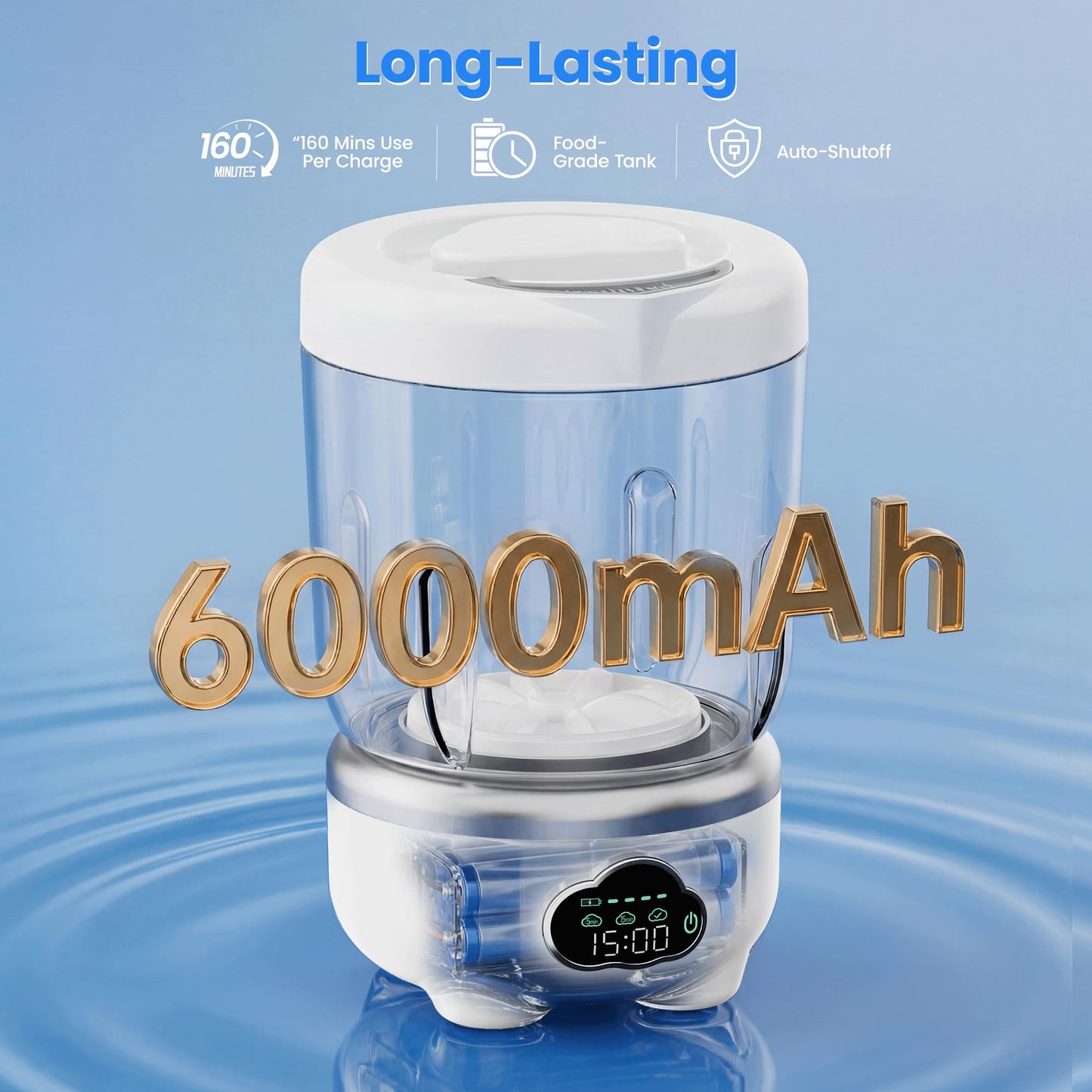 Mini Underwear Washing Machine, Portable Washing Machine, Upgrade 1.6L Foldable Mini Washer with 3 Modes, Rechargeable Laundry Machine for Socks, Bikinis,Baby Clothes, Travel, RV, Apartment