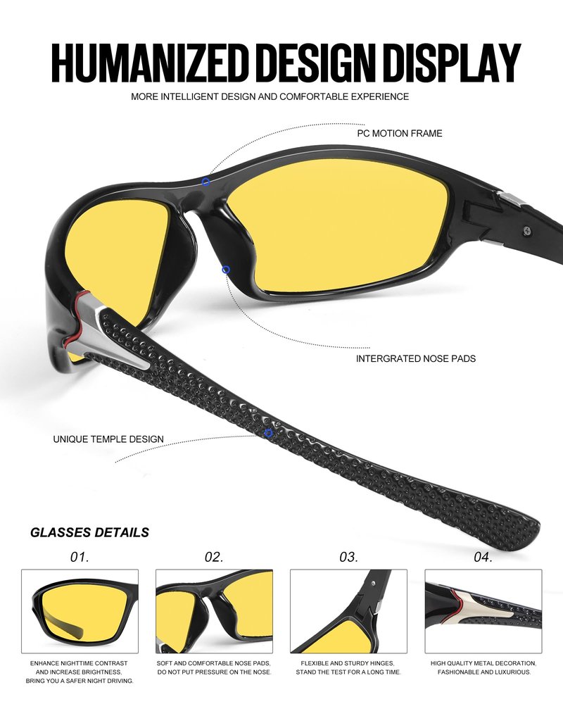 KALIYADI 3 Pack Polarized Sunglasses-Men Sports Sun-glasses: Mens Sunglasses UV Protection for Fishing Driving Cycling