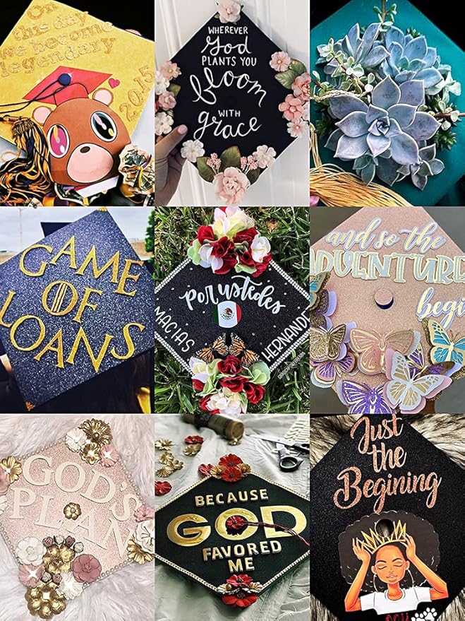 GradPlaza Matte Graduation Cap 2025 and 2026 Tassel Adult Graduation hat for High School College