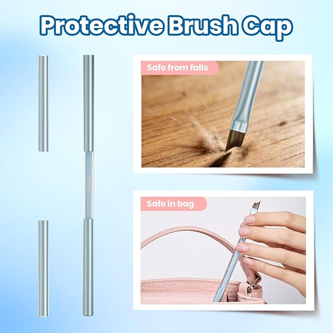 Beetles Nail Art Brush 1Pcs French Tip Oblique Head Gel Nail Art Design Pen Painting Tools Fingernail Brush Nails Cleaning Brushes Nails Salon Diy at Home