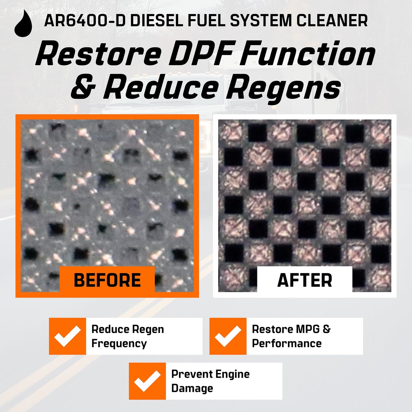 Archoil AR6400-D Diesel Fuel System Cleaner (12 oz) Deep Clean - Injector Cleaner, Turbo & DPF Deposit Control