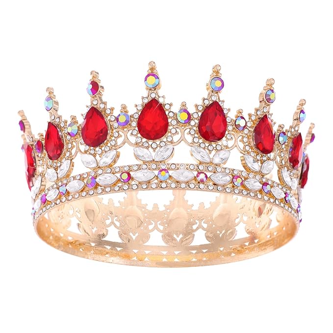 Queen Crown for Women Crystal Tiara for Women Rhinestone Wedding Headband for Bride Hair Accessories for Costume Birthday Party Prom Gifts