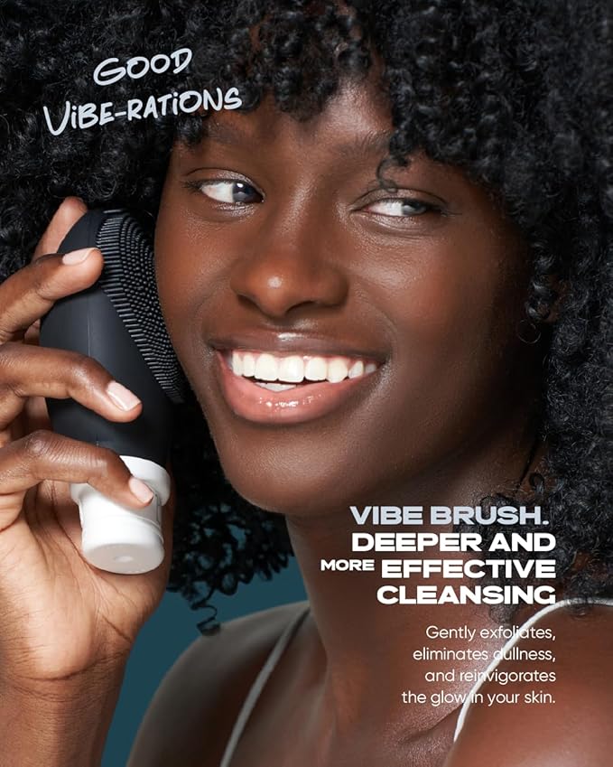 Buttah Skin by Dorion Renaud Buttah Vibe Cleansing Brush with Stand Ã¢ÂÂ New & Improved Technology for Deep Cleansing & Gentle Exfoliation - Sonic Pulsating Face Brush - 2-Speed for Men & Women
