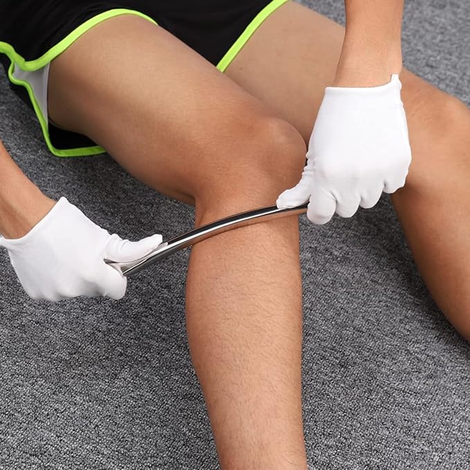 Gua Sha Scraping Massage Tool, Long Bar for Large Muscles, Great Soft Tissue Mobilization, 13.5 inch Long (C)