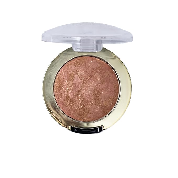 Milani Baked Blush, Updated Powder Blush for Cheeks, Cruelty Free Makeup - Shape, Contour & Highlight Face for a Shimmery or Matte Finish - Rose D'oro