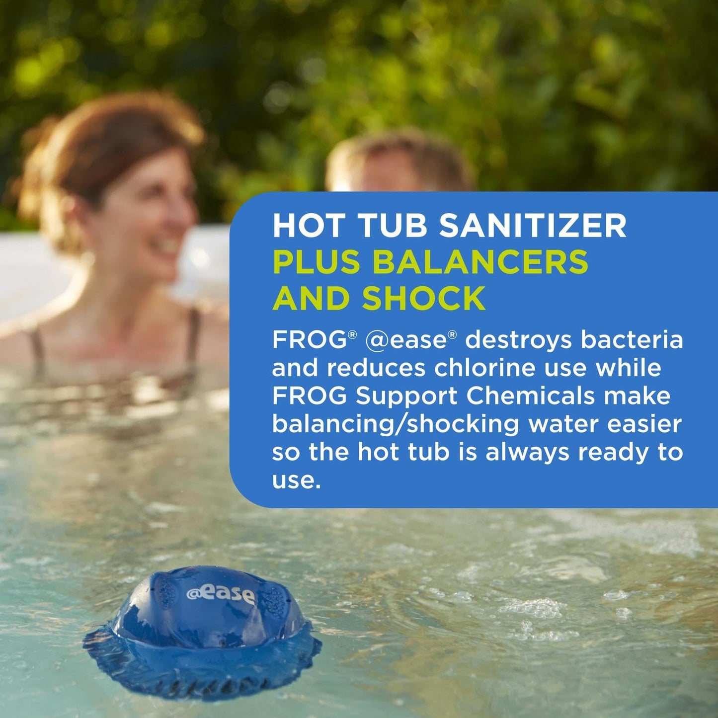 FROG @Ease Replacement SmartChlor Cartridge 3 Pack with Total Alkalinity Increaser & 1 Pack of Maintain for use with Hot Tub FROG @Ease Floating System