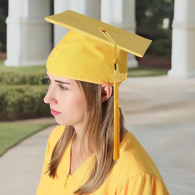GraduationMall Matte Graduation Cap with 2026 Tassel for High School & Bachelor