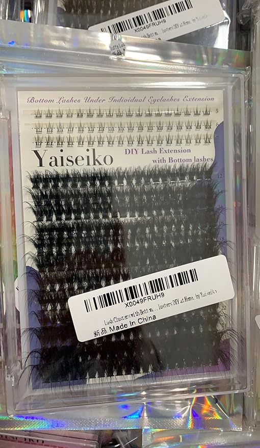 Lash Clusters with Bottom Lashes 12-25mm Thick Cluster Eyelash Extensions 294Pcs Wispy Individual Lashes with Lower Eyelash Clusters 100D Plant Fibers Lashes Clusters DIY at Home, by Yaiseiko