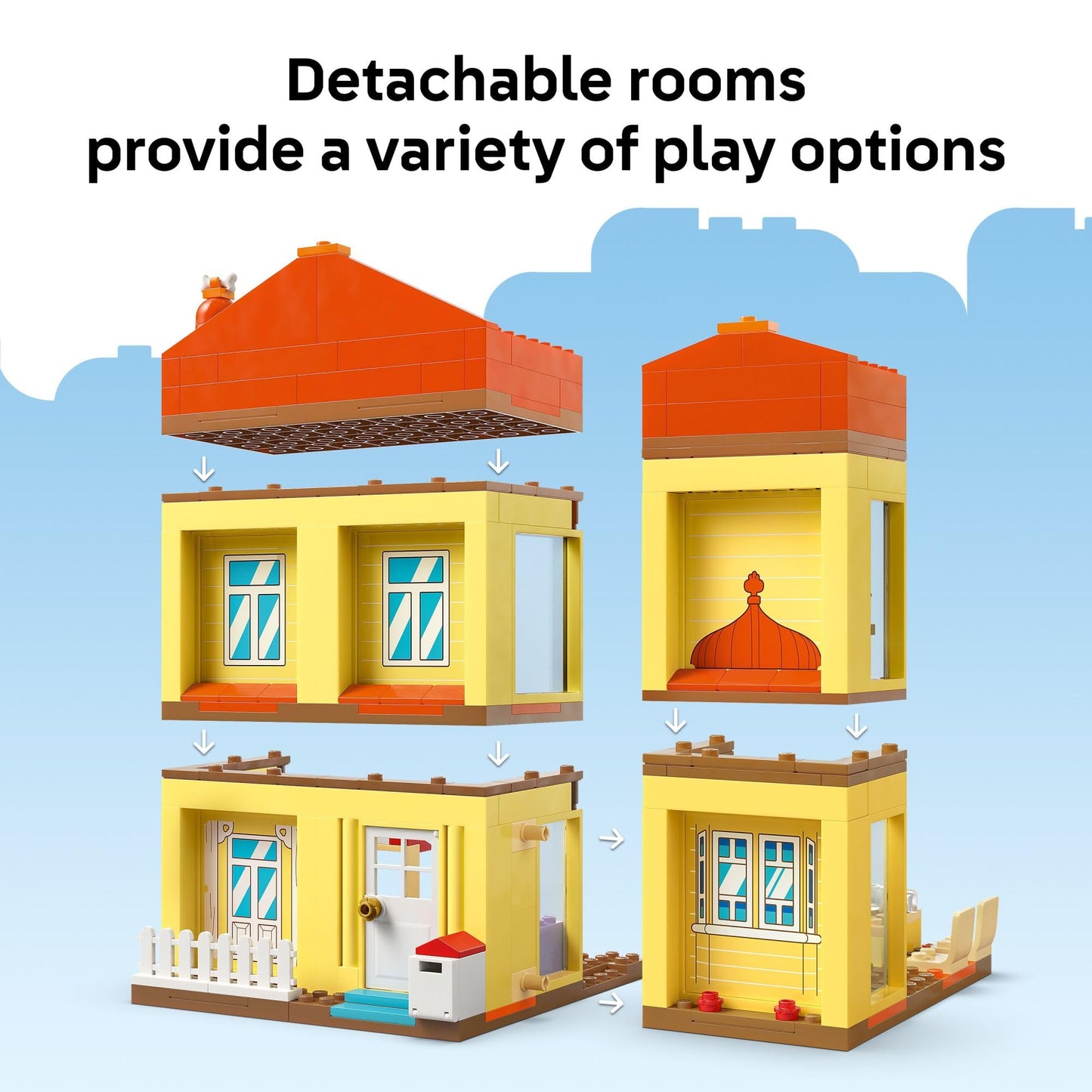 LEGO Bluey: Bluey’s Family House Building Toy - Pretend Play Toys & Figures Playset for Boys & Girls, Ages 4+ - with 5 Characters - Gift for Christmas - 11203