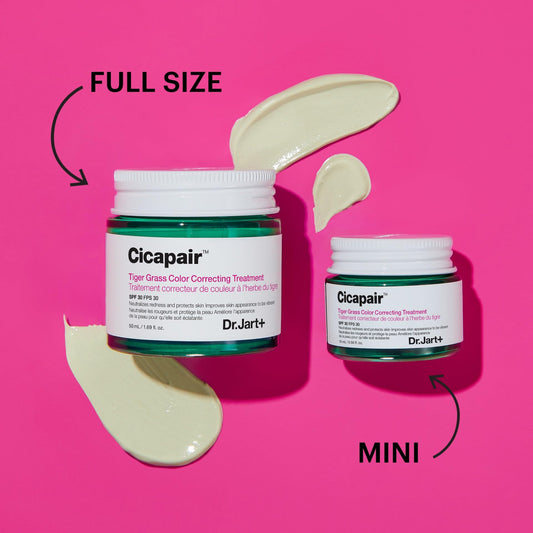 Dr.Jart+ Cicapair Tiger Grass Color Correcting Treatment SPF 30 with Centella Asiatica | cc cream | Korean Skin Care | Travel Size, 0.5 Fl Oz