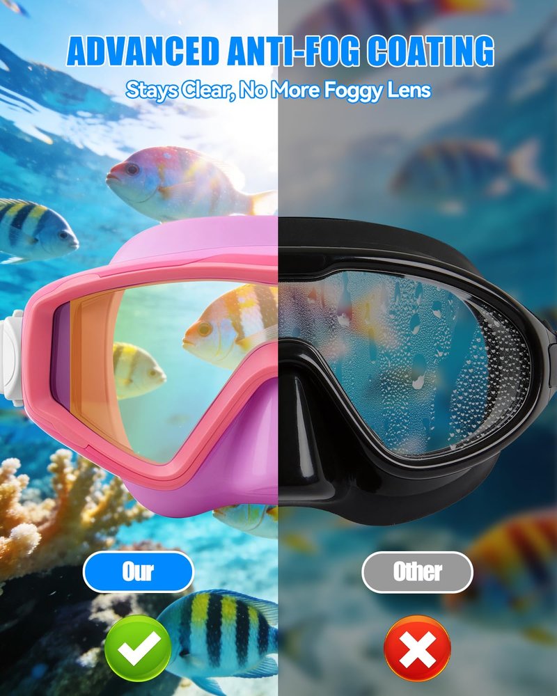 Aegend Swim Goggles for Adults Kids - 220°Wide View Anti-Fog Goggles with Mesh Bag for Indoor Outdoor Pool Beach Swimmming