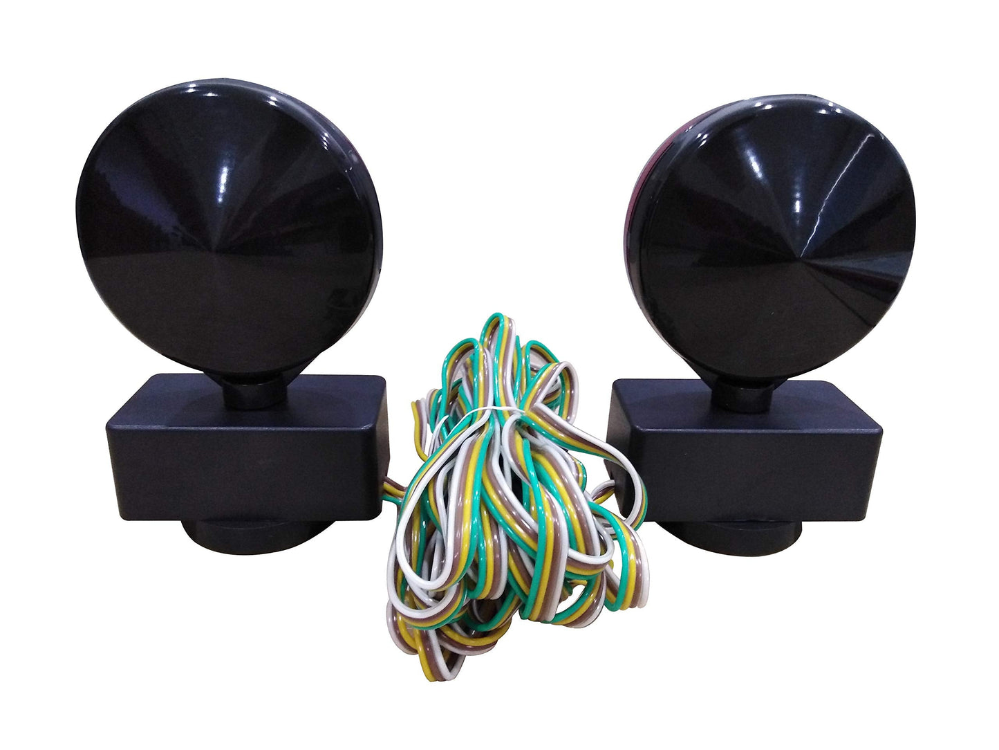 MaxxHaul Magnetic LED Towing Light Kit 12V DOT Compliant Stop Tail and Turn Signal Set with 20 ft Wiring Harness and 4 Pin Connector for Trailers Trucks RVs and Campers (50015)
