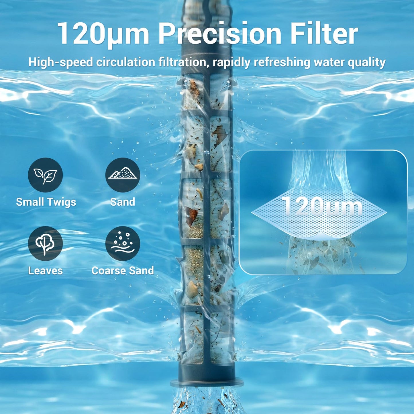 MUTAOMWY Hot Tub Vacuum,Cordless Handheld Pool Vacuum Cleaner - Pool Cleaner for Inground Pools, for Hot Tubs and Spa,15 Gallons/Min Powerful Suction