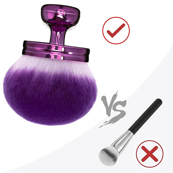 Blend & Blur Extra Large Body Makeup Brush for Self Tanner,Leg Makeup & Bronzer Self Tan Applicator, 3.0 inch Wide Round Head Kabuki Brush For Application with Drawstring Bag