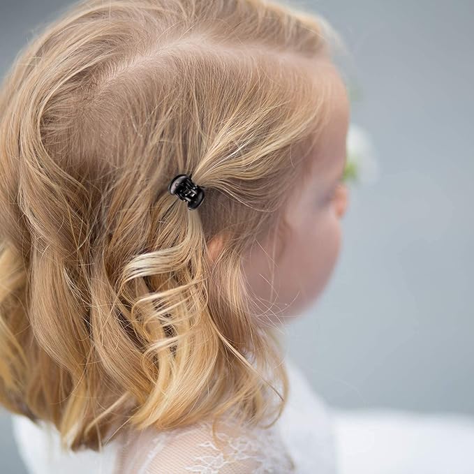 YOHAMA 36 Pcs Durable Mini Hair Claw Clips, Great for Design Kids and Adult Hairstyles, Decroation Buns, Pining Bangs, Strong Grip, Multifunction Clamp Clips.(3 Colors)