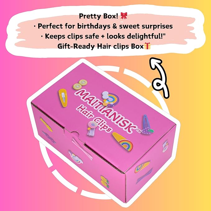 84PCS Hair Accessories for Girls Little Girl Hair Clips Barrettes for Baby Toddler Teens Women Kids Cute Candy Colorful Flower Gift for 4-12 Ages (Toddler Hair Accessories)
