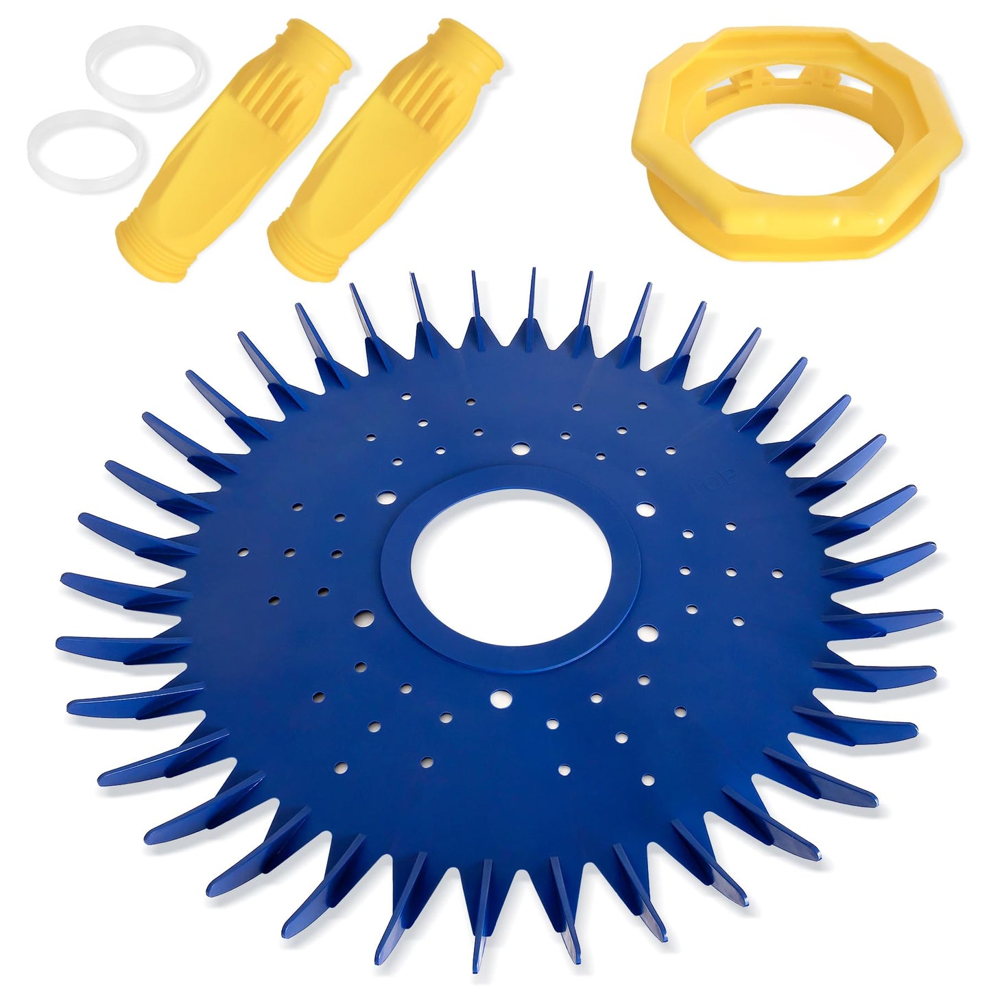 4 Pieces Pool Cleaner Replacements Include W70329 Finned Seal Disc Skirt & W69698 Pool Cleaner Diaphragms & W70327 Foot Pad Compatible with Zodiac Baracuda G2 G3 G4, Replace W72855 W69721 W46666