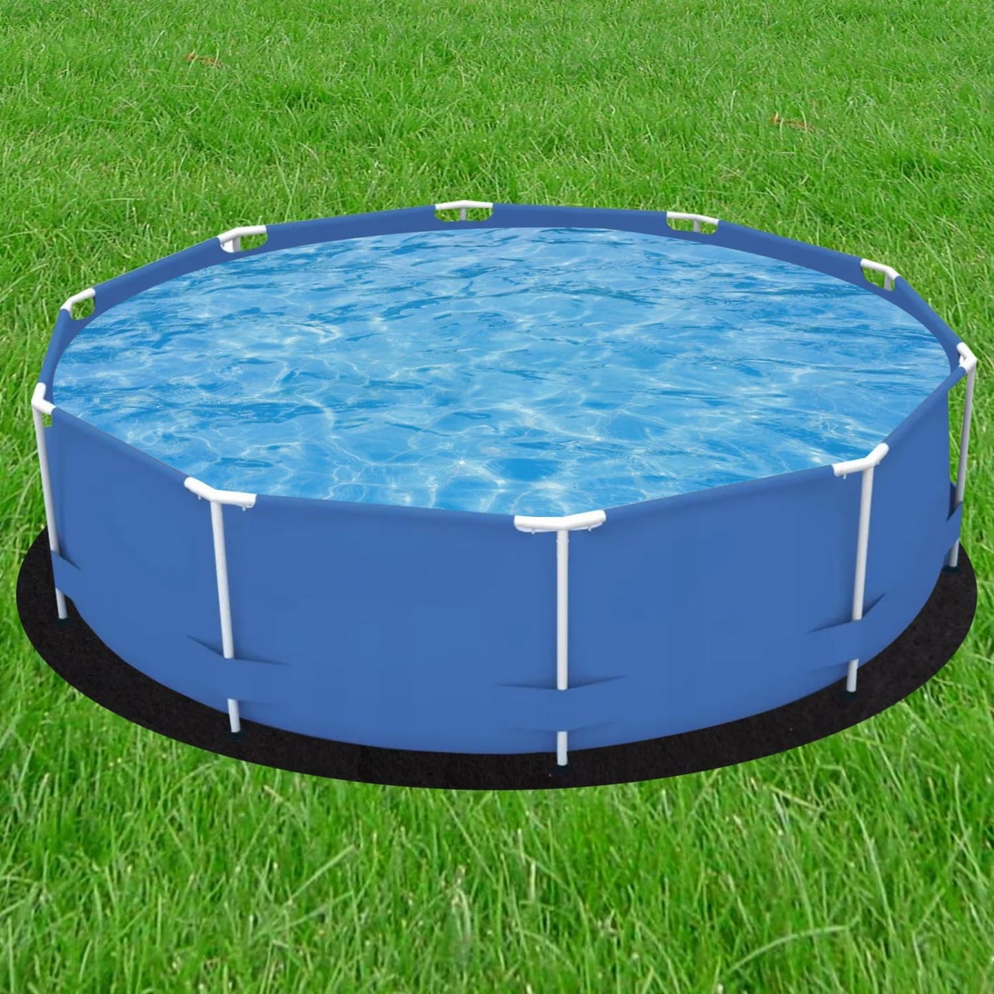 Gonioa 15 FT Pool Pad for Above Ground Pools, Round Pool Liner Pad Under Pool Mat for Above Ground Pools, Heavy Duty Pools Ground Pad to Prevent Puncture and Extend Liner Life