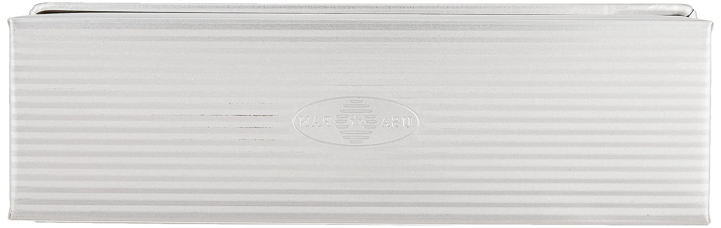 USA Pan Bakeware Pullman Loaf Pan with Cover, 13 x 4 inch, Nonstick & Quick Release Coating, Made in the USA from Aluminized Steel
