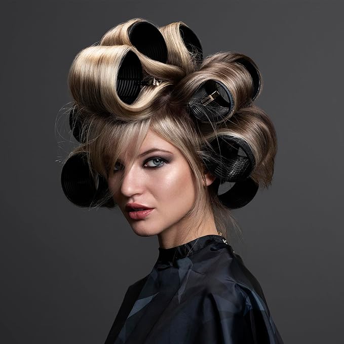 Fromm ProVolume 1.75" Self-Grip Ceramic Ionic Thermal Hair Rollers, 3 Count, Large Salon Quality Hair Curlers for Medium to Long Length Hair and Curtain Bangs (Pack of 2)