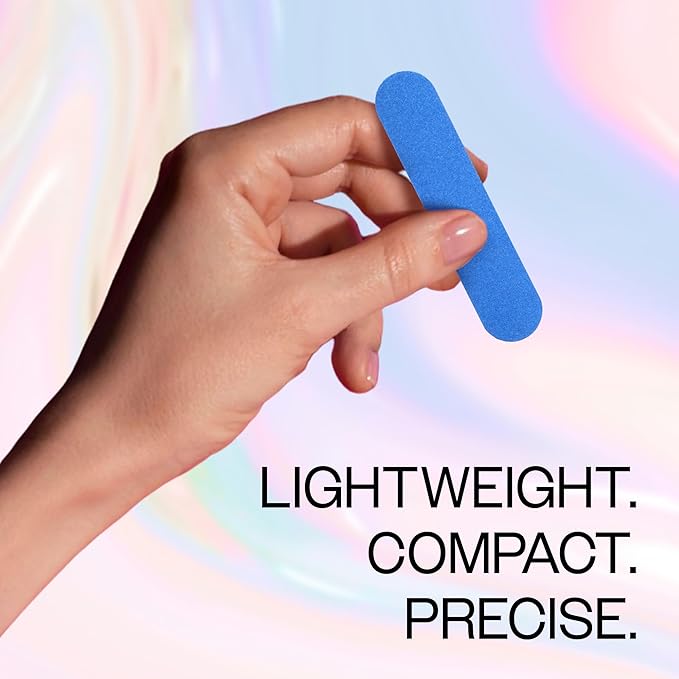 25PCS Mini Size PANA Professional Double Sided Nail Files - Blue, 80/80 Grit - Emery Board Nail Buffering File Manicure Pedicure Nail Polisher Washable
