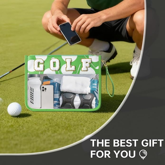 Baseball Gift Bags Baseballs Treat Bags Team Gifts Clear Chenille Letter Zipper Pouch Accessories Stuff Sport Portable