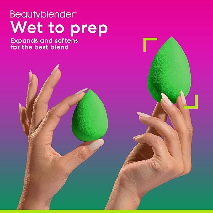 Beautyblender® Bio Beauty Blender Makeup Sponge, Super-Soft Foam Easily Blends Foundations, Powders & Creams, Made in USA, Reusable, Washable, Streak Free Application