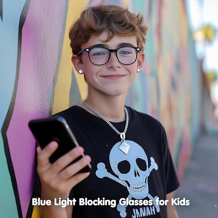 CHEERS DEVICES Blue Light Blocking Glasses for Kids Boys Girls Teens - Computer Glasses with Unbreakable Frame and Anti-Glare