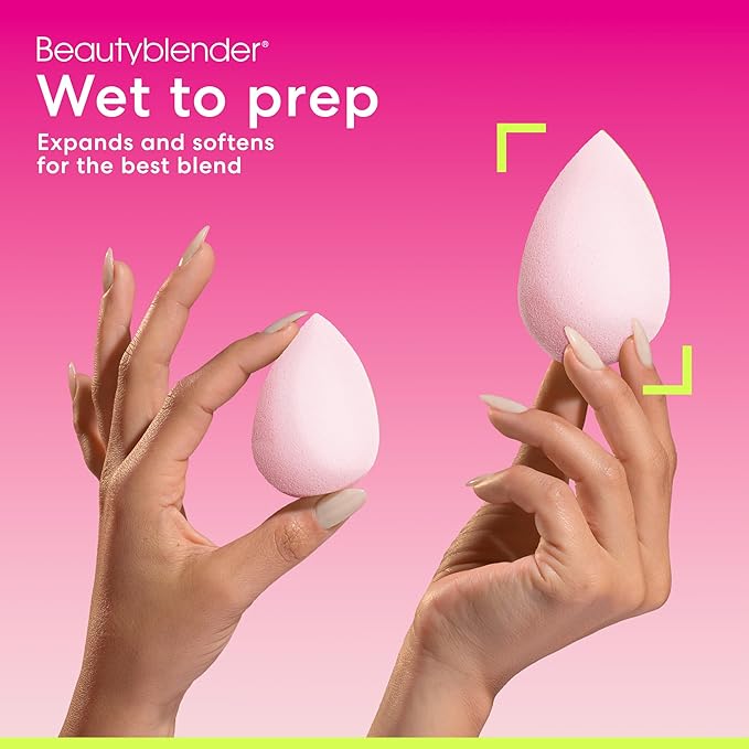 Beautyblender® Bubble Beauty Blender Makeup Sponge, Super-Soft Foam Easily Blends Foundations, Powders & Creams, Made in USA, Reusable, Washable, Streak Free Application